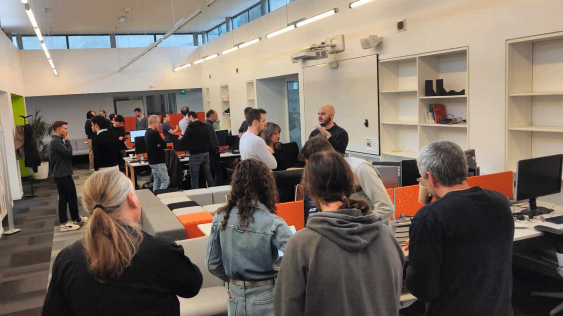 Journée portes ouvertes de l'espace startup du centre Inria de l'Université de Rennes où les agents du centre ont pu découvrir et échanger sur les projets incubés à Inria Startup Studio